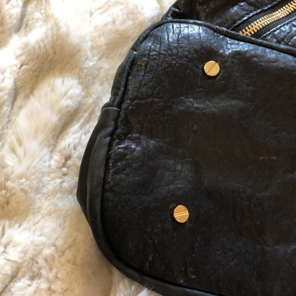 Tory Burch large black leather tote w/ dust bag - Picture 14 of 16